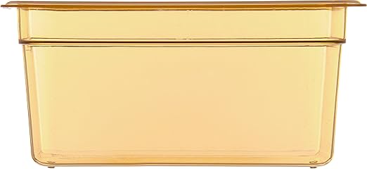 Carlisle FoodService Products 3086213 StorPlus High-Heat Third-Size Food Pan 5.7 qt. Capacity 12-3/4 x 7 x 6 Amber (Case of 6)