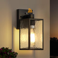 WIHTU Dusk to Dawn Outdoor Lighting Fixtures Black Exterior Front Porch Light Sensor Wall Sconce Lamp Waterproof Wall Lantern Anti Rust Outside Coach Lights for House Doorway Garage