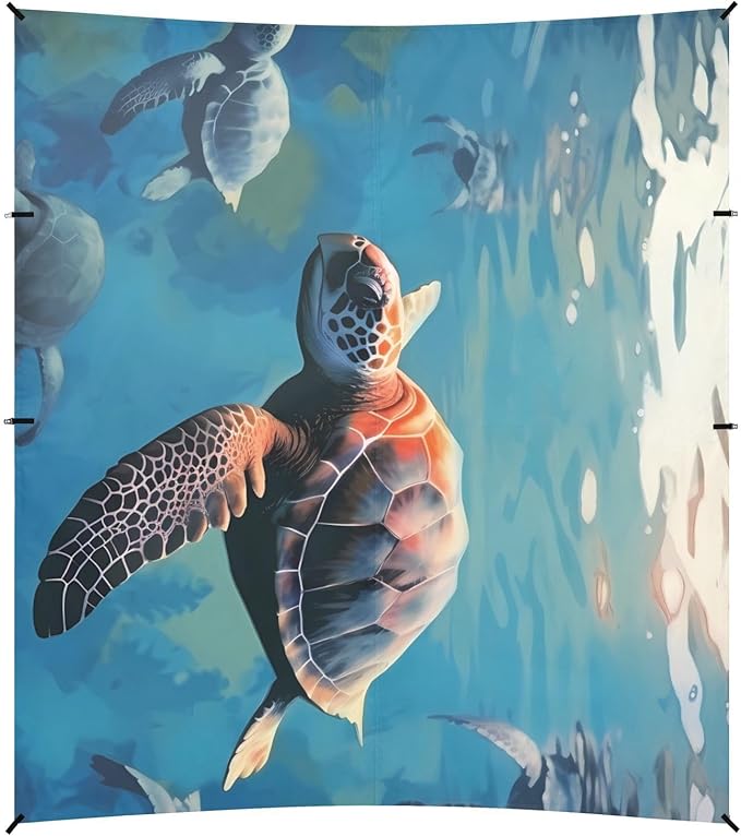 Sea TurtleCamping Sun Shelters 9.2 x 10.5 FT Beach Canopy Tent Sun Shade with Carrying Bag for Camping Trips Fishing Backyard Fun or Picnics 21341027