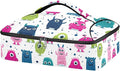 Casserole Carrier Colorful Cute MonstersInsulated Casserole Carrier for Hot or Cold Food Thermal Lunch Tote for Potluck Parties Picnic Beach Fits 9 x 13 Inches Baking Dish