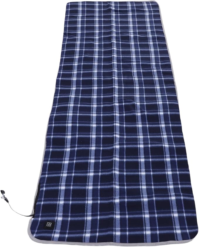 Heated Sleeping Bag Pad Soft Crystal Velvet 5 Heating Zones Adjustable Temperature for Camping and Outdoor Enthusiasts