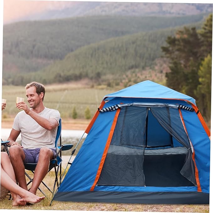 POPETPOP 1Set Portable Outdoor Automatic Camping Tent Convenient Design for People for Hiking Beach and Outdoor Adventures Durable