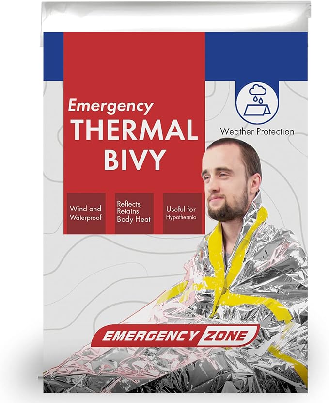 Emergency Zone Emergency Sleeping Bag Survival Bag 1 5 12 and 144 Packs Available