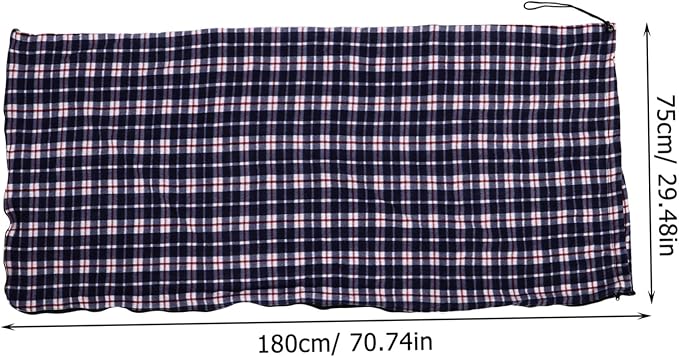 BESTonZON Portable Adult Down Liner with Fleece Lightweight Warm Outdoor Camping Sack for Hiking Picnic Foldable and Wear Resistant Blanket Compact Travel Sleeping Sack for Cold Weather
