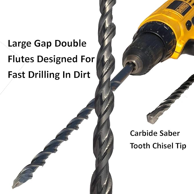 Keyfit Tools AnchorBit Pilot Hole Driver for Screw in Tent Stakes &amp Ground Anchors Rebar Steel J Hook Designed for Tough Soils Hardpan Rocky Ground Even Frozen Ground &amp Solid Ice is No Problem