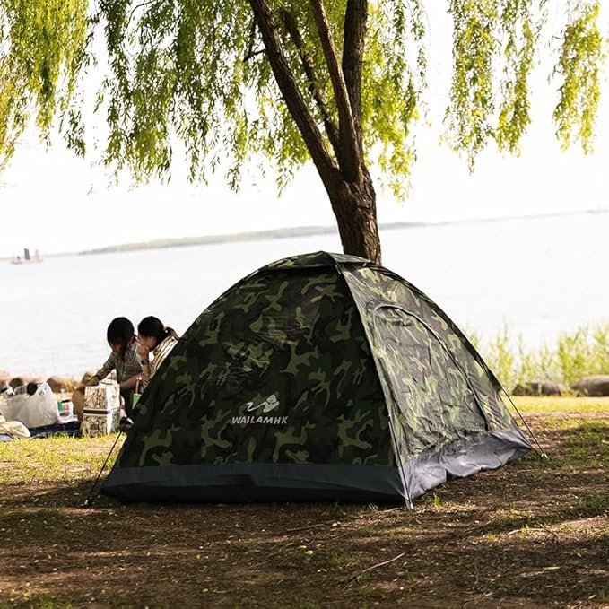 2 Person Camping Tent – Lightweight Waterproof Backpacking Dome Tent for 2 People Easy Setup &amp Portable Shelter