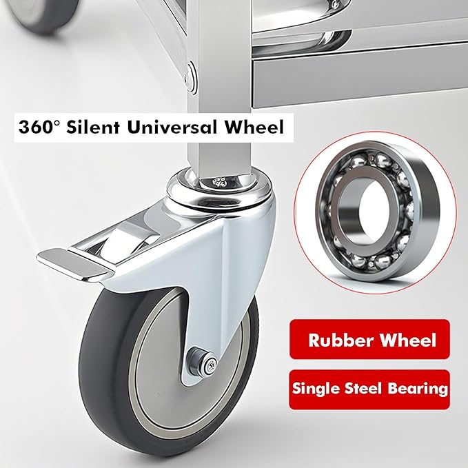 Quick Rack for Baking Pans12-Tier Stainless Steel Mobile Bakery Pan Rack with Wheels &amp Brakes - Perfect for Restaurants Catering and Bakeries Heavy-Duty Space-Saving Kitchen Storage Sol