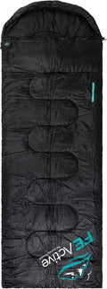 FE Active Camping Sleeping Bag - 3-4 Seasons Extra Long or Lightweight Hooded Warm Outdoor Compact &amp Lightweight Sleeping Bag for Camping Backpacking Hiking Travel | Designed in California US