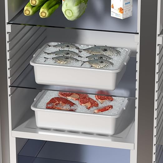 8 L Plastic Bus Tubs Commercial Bus Tub Tote Box Light Gray 5 Packs