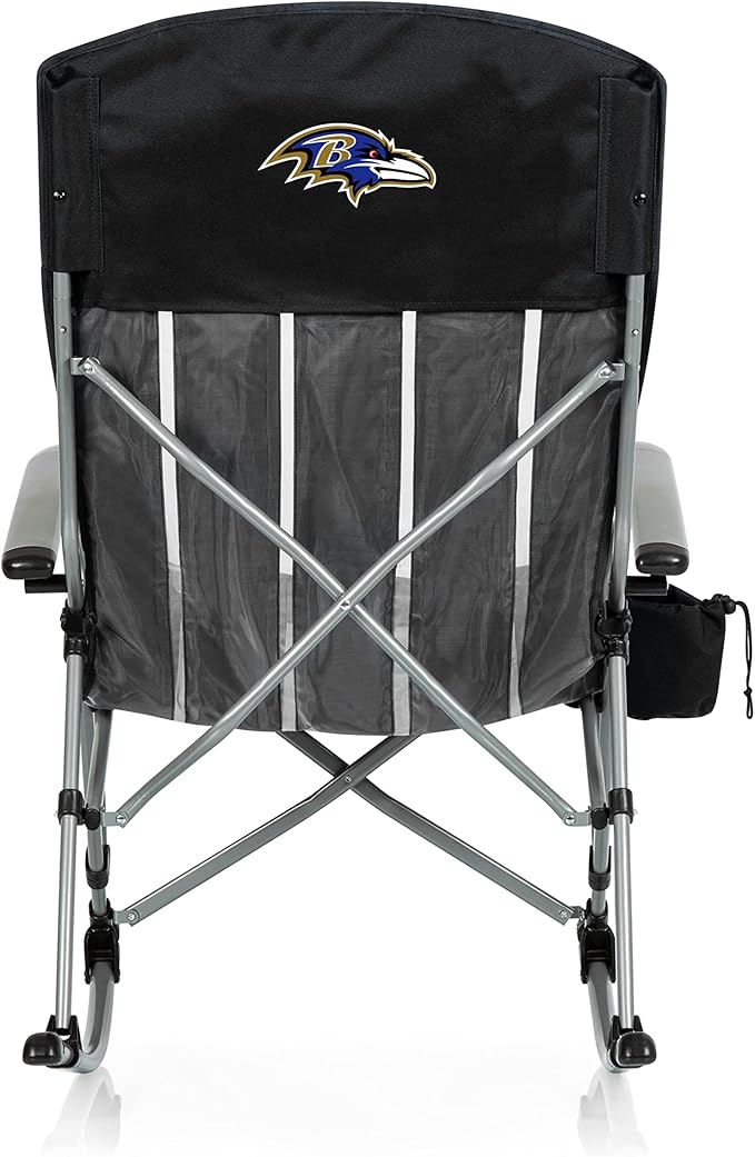 Picnic TIME NFL Unisex-Adult NFL Outdoor Rocking Camp Chair XL Heavy Duty Camping Chair for Adults