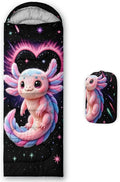 AILONEN Cartoon Camping Sleeping Bag for Boys Girls AdultsLightweight &amp Waterproof3 Season Warm &amp Cold WeatherPortablePrinted Sleeping BagTravelingCampingHiking