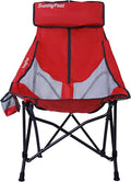 SUNNYFEEL High Red Camping Chair for Adults Lightweight Camping Chair Support 250 lbs Heavy Duty Compact Folding Chair Design Portable &amp Collapsible Camping Chairs for Outdoor Camp Beach Pic