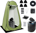 Camping Toilet Kit with Pop Up Privacy Tent X Large Portable Folding Toilet Potty for Adults Outdoor Camp Shower TentsChanging Room with Carry Bag