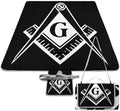 Masonic Faith Hope and Charity Freemason Logo Black Waterproof Outdoor Picnic Blanket Sandproof Beach Mat for Camping Hiking Grass Travelling