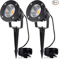 20W LED Landscape Lighting Outdoor Spotlight 120V AC Waterproof Yard Spot Lights Outdoor with Stake for Tree Flag Lights 3000K Warm White Lawn Decorative Lamp with US 3-Plug in (2 Pack)