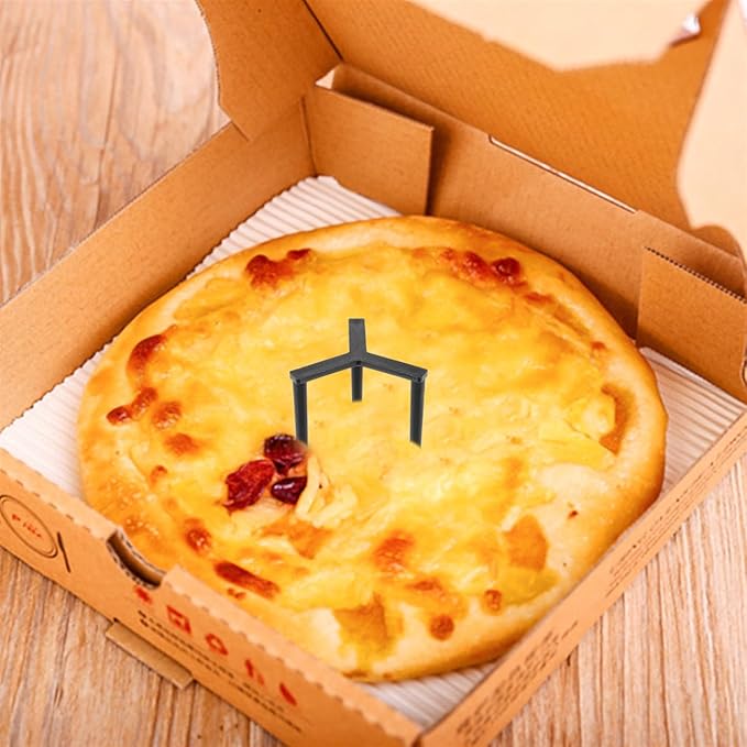 GLEAVI Pizza Stand Tripod Protectors 200Pcs Reusable Plastic Pizza Saver for Takeaway Preventing Sticking and Crushing Serving Rack