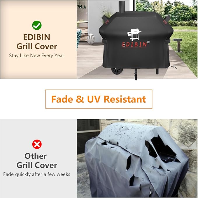 Grill Cover for Royal Gourmet CC1830W 30 Inch Charcoal Grill Smoker Griddle Cover for Royal Gourmet CC1830S 30/CC1830SC Outdoor Gas GriddleWater-Resistant BBQ Cover