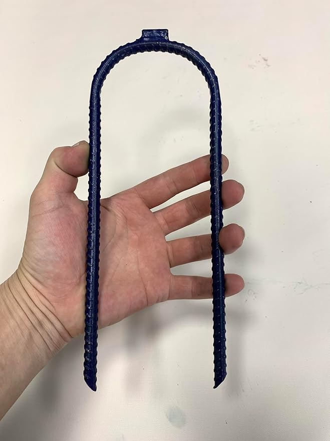 Moonmama Ground Stakes Steel Rebar Stakes Tents Nails Heavy Duty Garden Stake Ground Anchor Pegs U Shaped Metal Fences Stake for Trampolines Camping Canopies Sheds Swing Sets 10inch 10ge