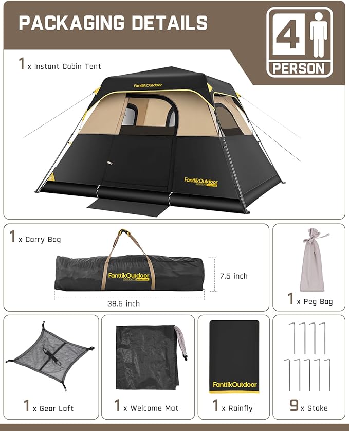 FanttikOutdoor Zeta C4 Pro Camping Tent &amp FanttikOutdoor Zeta V11 Pro Camping Table