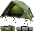 4-in-1 Camping Cot Tent Foldable Elevated Tent Set for 1 Person to Use Elevated Camping Bed Tent for Outdoor Hiking Camping