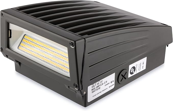 WSPSS1-4L SlimPak Pro Outdoor LED Wall Light Commercial &amp Industrial Use Selectable Lumens &amp CCT 0-10V Dimming 200000 Hr Life 5-Year Warranty Bug Rating B1-U0-G1