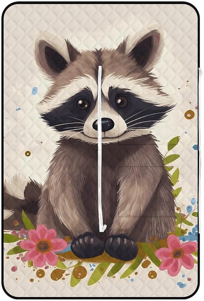 Zipper Raccoon Style Picnic Mat Suitable for Travel Camping Park Or Home Use