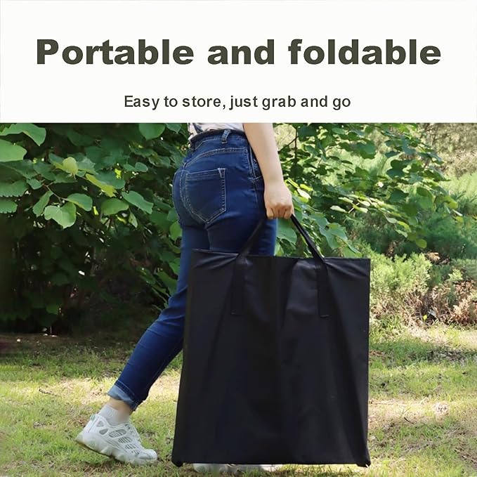 Black Outdoor Portable Folding Table Multi-Functional Camping Table Reinforced Tabletop Telescopic Legs(X-Large)
