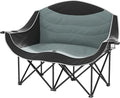 Outdoor Moon Chair Foldable Camping Chair with Padded Seat Portable Patio Beach Lounger Comfortable Backrest - Grey