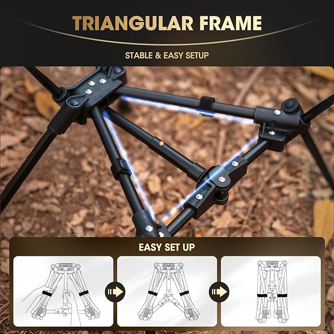 MOON LENCE Portable Camping Chair Backpacking Chair - The 4th Generation Ultralight Folding Chair - Compact Lightweight Foldable Chairs for Hiking Mountaineering Beach