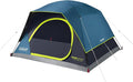 Coleman 4/6/8/10 Person Skydome Dark Room Tent with Rainfly 5 Minute Setup Blocks 90% of Sunlight 20% More Headroom Than Traditional Tents