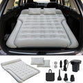 SUV Air Mattress Inflatable Bed for Car Sleeping Thickened Flocking Car Air Mattress Leakproof Comfortable Durable Cushion Cars Bed for SUVs Trunk Camping Road Trip (Gray)