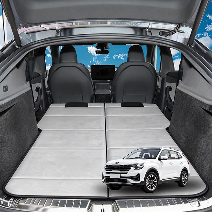 Non Inflatable Car Mattress for Kia Sportage Car Camping Mattress Upgraded Foldable Trunk Sleeping Pad with Storage Bag Portable Design for Camping Travel &amp Beach