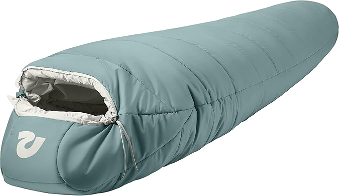Retrospec Dream Mummy Sleeping Bag - 5 15 &amp 30°F Cold Weather Camping &amp Travel Essential Gear with Water - Resistant Shell &amp Synthetic Fill - Zippered Pocket &amp Stuff Sack
