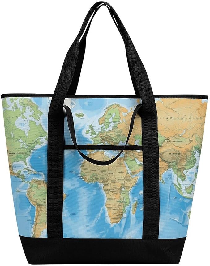 Insulated Shopping BagLarge Reusable Cooler Bags 42f166dc38328f1bf7f54c08b91a1f7 Printed Foldable Shopping BagTravel Waterproof Shoulder Bag