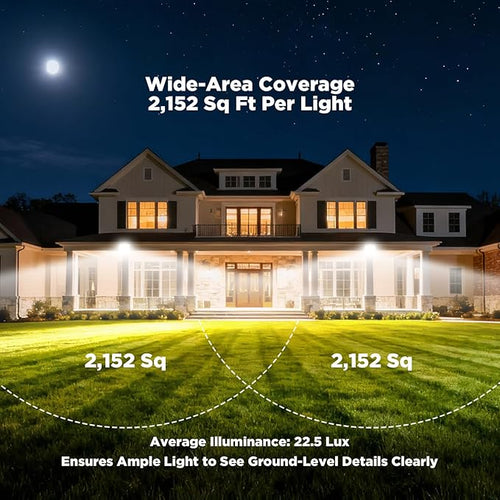 100W 12000LM Flood Lights Outdoor Bright LED Work Light with Plug 6500K Daylight White LED Flood Lighting Security Yard Lights Waterproof for Garage Yard Porch 2 Pack