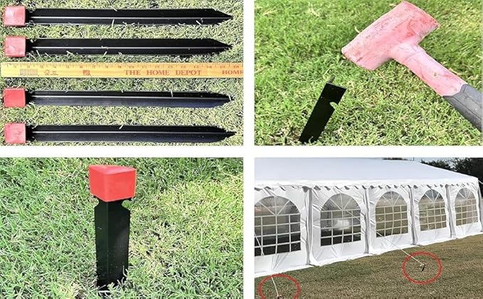 DELTA 26'x16' Budget PE Party Tent + (2) Long Bags + (1) Short BagTents for Partiescarpas para FiestasHeavy Duty Upgraded Galvanized Wedding Tent Canopy Big Tents Carport Outdoor Event