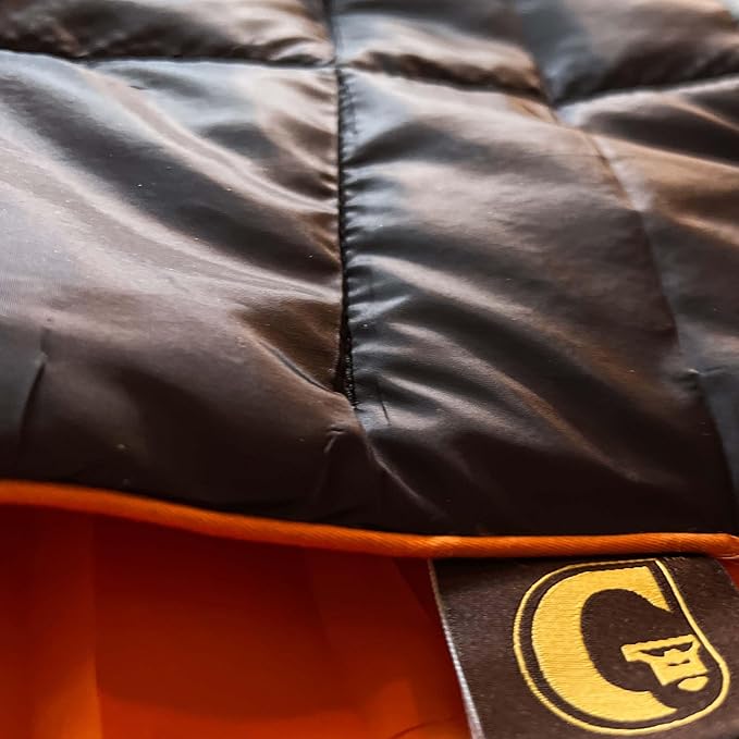 Gorilla Dirt Color Stripe Mountains Puffy Adventure Camp Blanket | Weather Resistant Compressible | Use Outdoors and Indoors | Adventure Ready