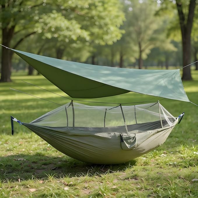 Camping Hammock Net | Keeps Out Fly NetNetting Waterproof Protective Mesh for Backpacking Backyard Garden Hiking Travel Fishing Patio Outdoor Outside