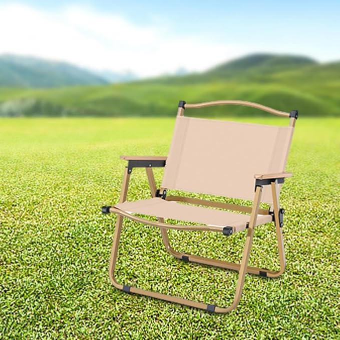 Camping Chair Fishing Chair Aluminum Alloy Practical Camping Seat Folding Chair for Park Backpacking Hiking Yard Travel portable chair for camping expedition ergonomic camp seat canvas campin