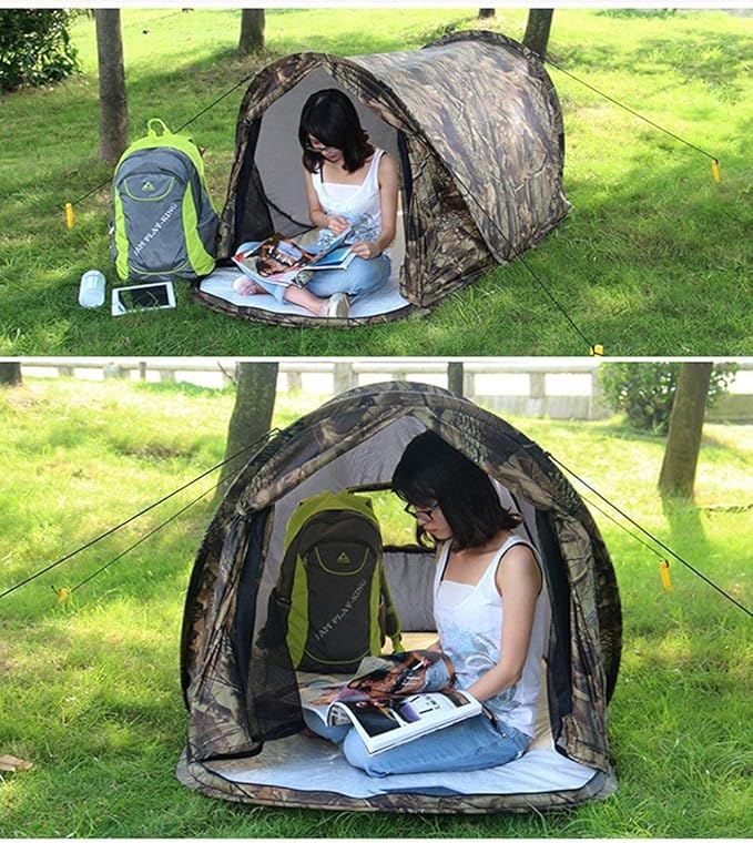 Outdoor Portable Automatic Pop Up Rectangular Camouflage Hiking Camping Fishing Tent Ultralight Waterproof Tent for 2 Person