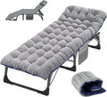 Portable Folding Camping Cot for Adults with Comfortable Mattress Lightweight Camp Bed with Carry Bag for Outdoor Travel Hiking Beach Sleep Anywhere