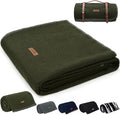 100% Wool Blanket 62 x 86 Warm Thick Washable Military Wool Blanket Great for Camping Outdoors Sporting Events Survival Kits