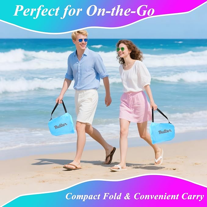 Inflatable Lounger Air Sofa Portable Hammock Couch Air Sofa Water Proof&amp Anti-Air Leaking Design for Beach Camping Picnics Travel &amp Festivals