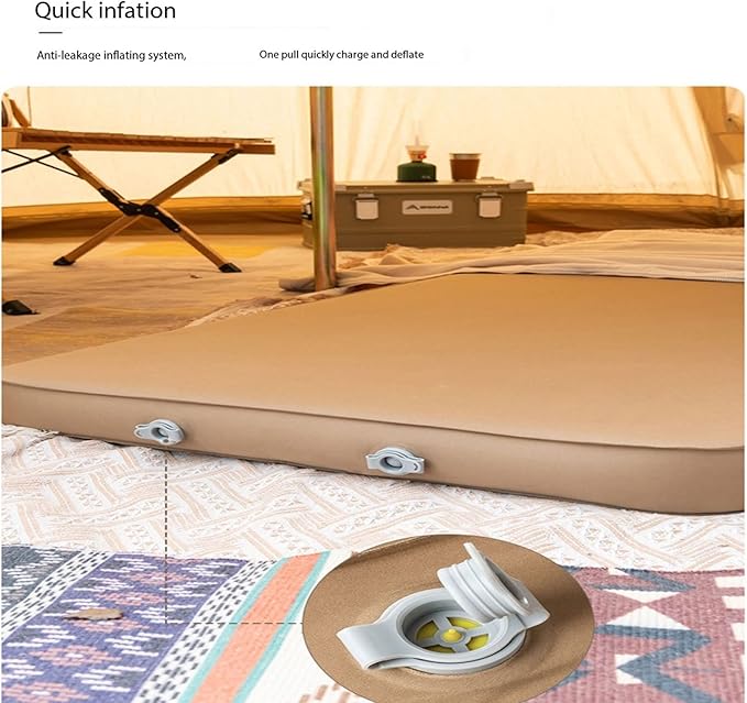 Inflatable Mattress Portable Single-Person Portable Self-Inflating Mattress Suitable for Outdoor Camping Camping Home