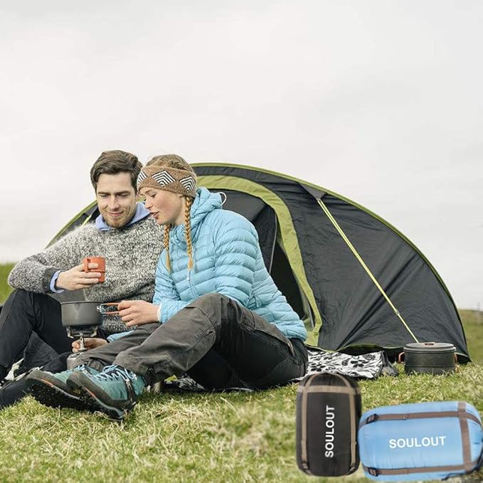 3-4 Season Sleeping Bag for Adults &amp Kids Lightweight Warm Cold Weather Camping Bag with Waterproof Compression Sack – Portable for Hiking Backpacking Traveling &amp Outdoor Adventures