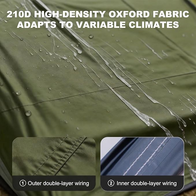 10‘ x 13’ Camping Tarp for 4/6/8 People 4 Season UV ProtectionPU 3000mm Waterproof Multi-Functional Ultralight Shelter Awning Sunshade Portable for Camping Hiking Backpacking Traveling.