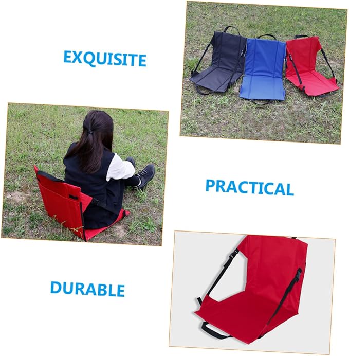 BESPORTBLE Foldable Camping Chair Oxford Cloth Portable Folding Seat Outdoor Folding Garden Seat Comfortable