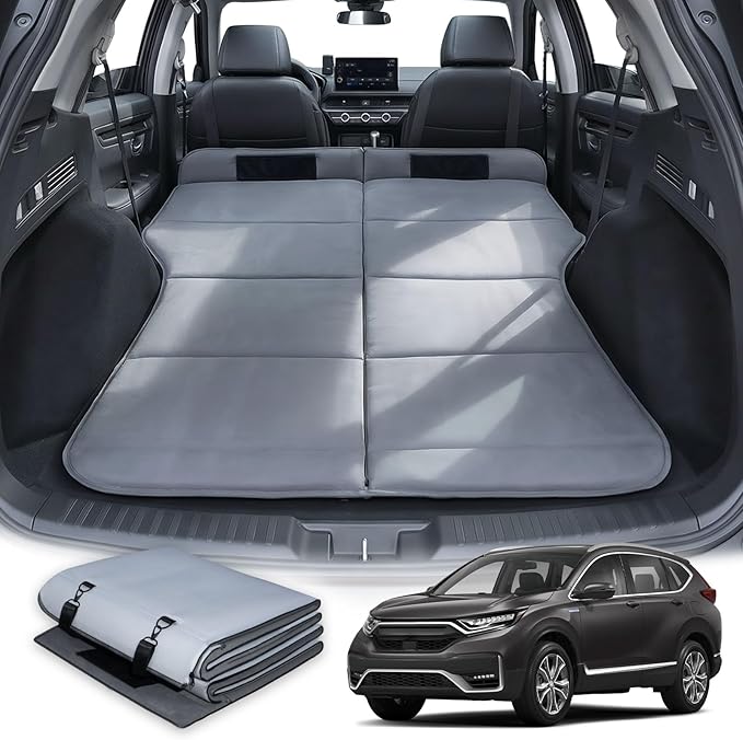 Car Bed for Honda CR-VFoldable Non-Inflatable Memory Foam Camping MattressThickened Portable SUV Trunk Sleeping PadAir Mattress Upgrade for Camping Essentials &amp AccessoriesCR-V 2020-2024 2025