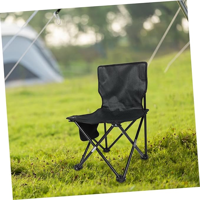 1pc Portable Lightweight Folding Chair for Outdoor Activities Compact Garden and Camping Stool Space-Saving Design for Fishing and Hiking and Comfortable Seating