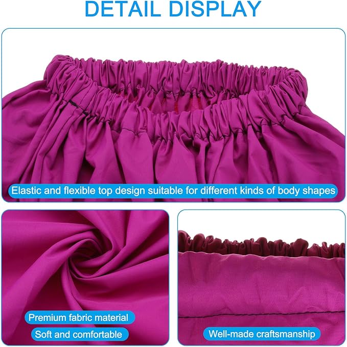 PATIKIL Portable Dressing Room 4.59ft Length Instant Dressing Cover Up Changing Tent Privacy Shelters for Beach Boating Camping Competition Rose Red